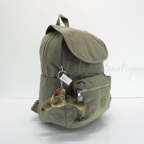 Kipling Ezra S Small Backpack Travel Bag Polyester KI1945 Hiker Green $109 NWT main image 5